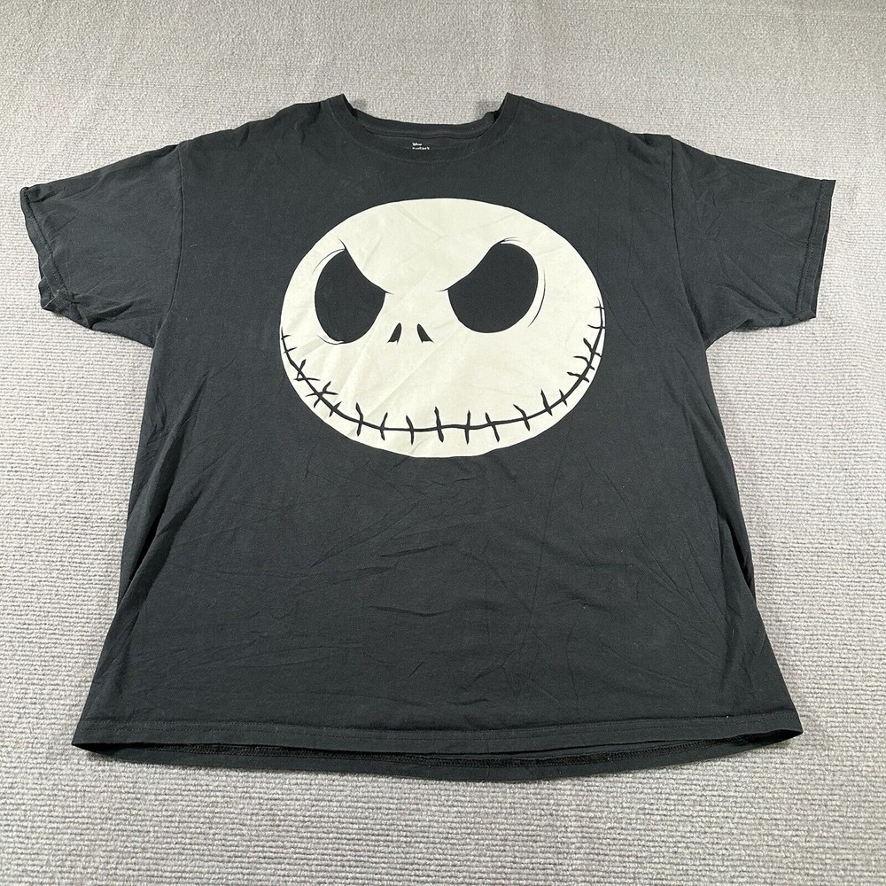 The Night Before‎ Christmas Mens Shirt Size XL Black Tim Burton's Disney